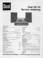 Dual HS-53-Service-Manual 